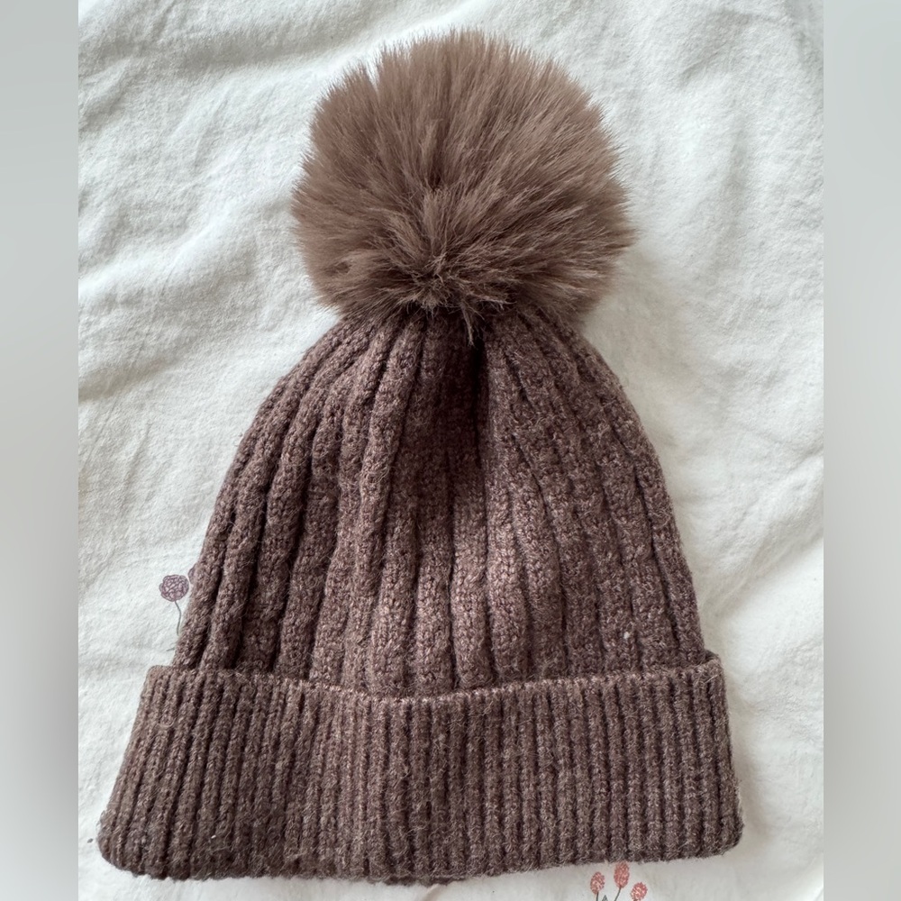 Zara Brown Knit hat toddler